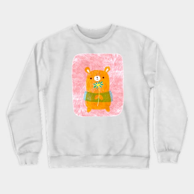 Honey Bear and Bee Crewneck Sweatshirt by AnaRitaRobalo